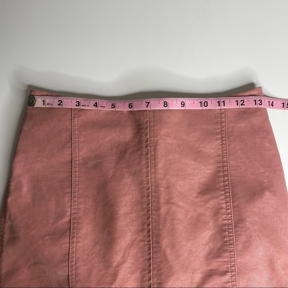 Free People Modern Femme Vegan Suede Mini Skirt in Pink - Picture 7 of 9